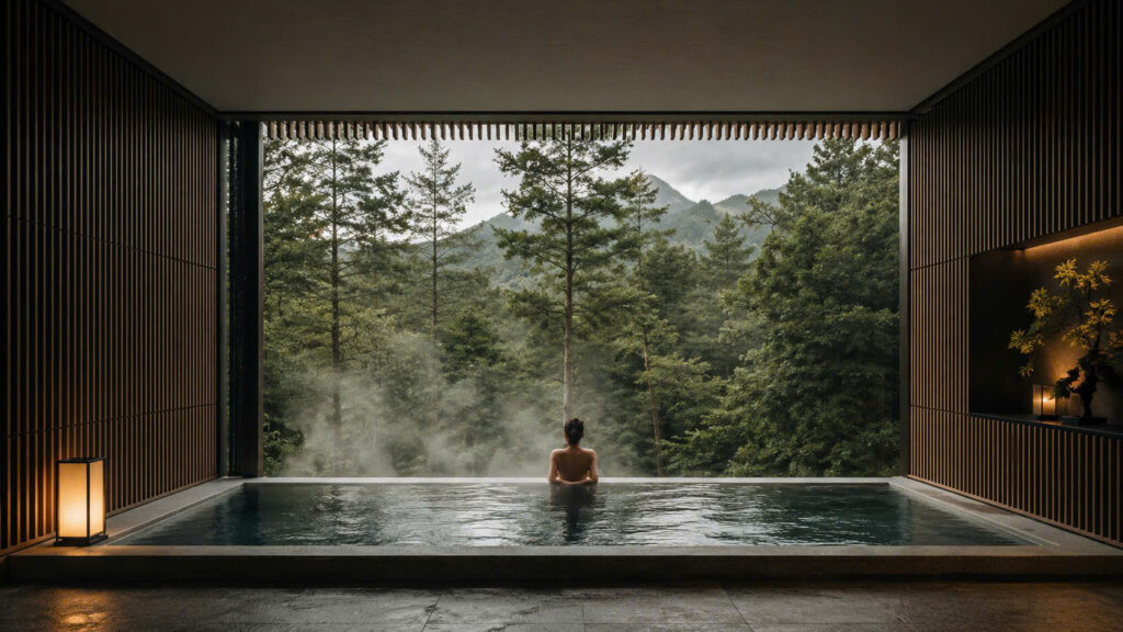 Onsen tầng cao – Không gian thư giãn giữa phố biển