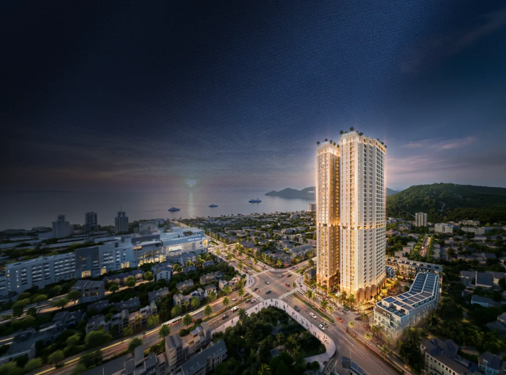 Phối cảnh đêm La Perle Heritage